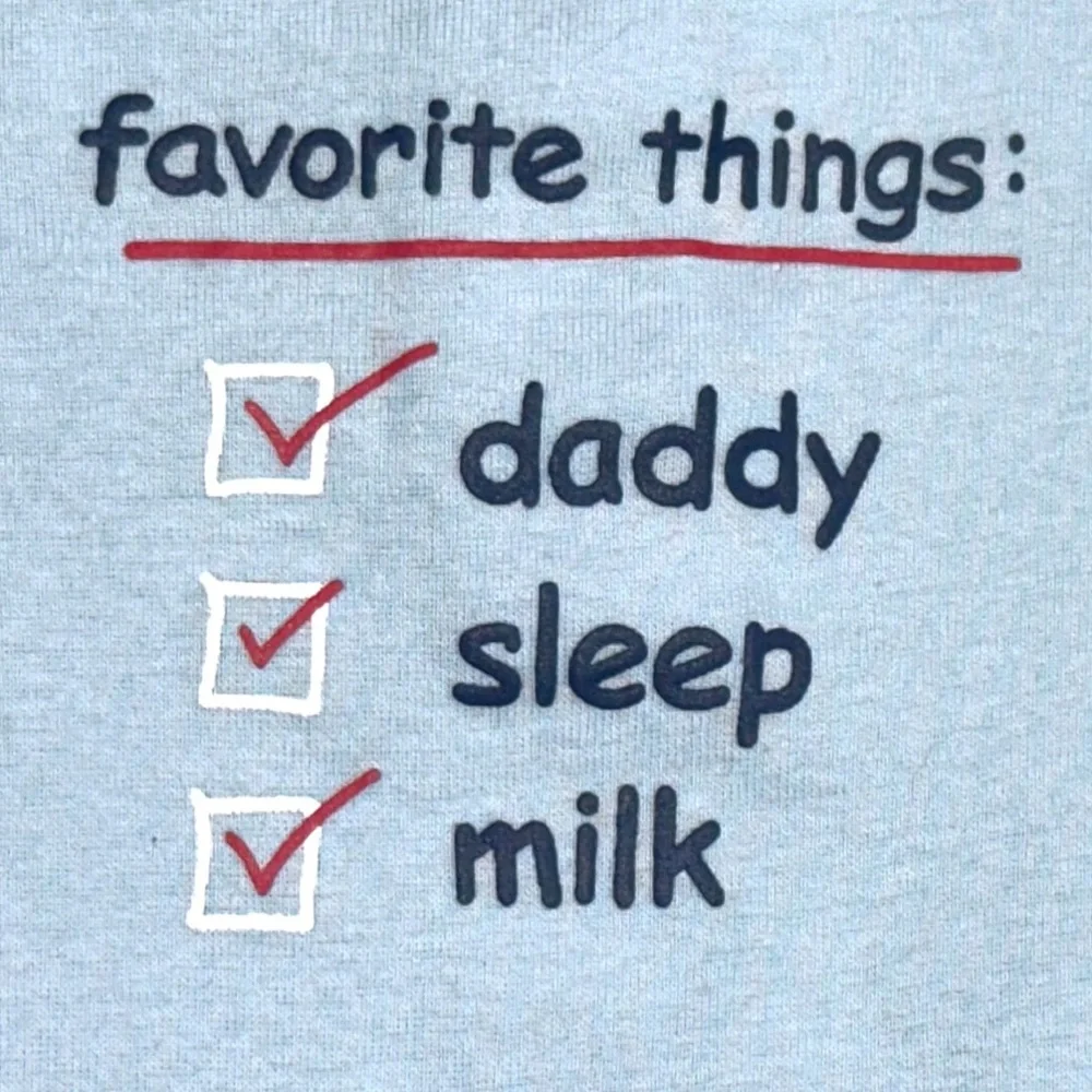💞 New Baby & Toddler Boy Size 24 Months “Favorite Things” Onesie Bodysuit